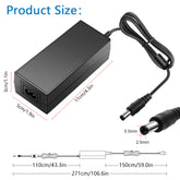 SHNITPWR 24V Power Supply 3A 72W AC/DC Adapter, 6-Pack 100~240V AC to DC 24 Volt 3amp 2.7A 2.5A 2.3A Converter Transformer 5.5x2.5mm Plug for LED Strip Lights 3D Printer CCTV Camera LCD Monitor